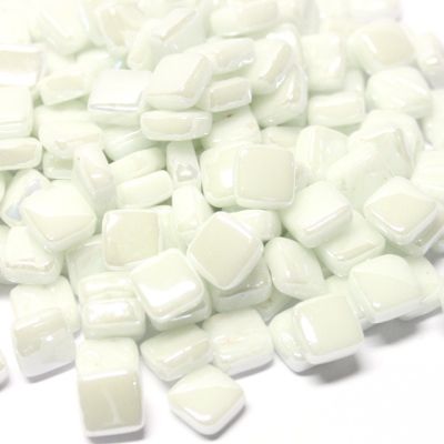 8mm Mini Square Glass Tiles - Pearlised Finish (Iridescent)