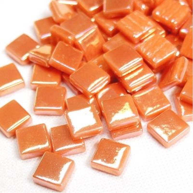 12mm Square Glass Tiles - Iridised Finish