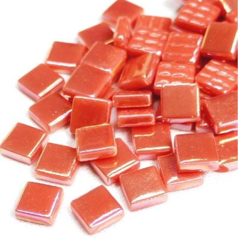 12mm Square Glass Tiles - Iridised Finish