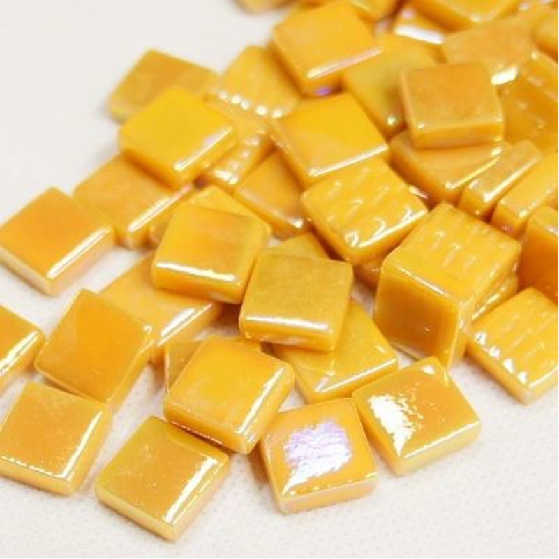 12mm Square Glass Tiles - Iridised Finish
