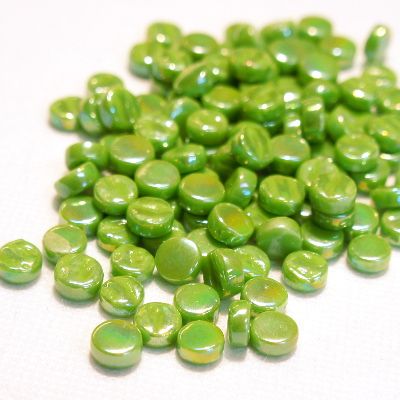 8mm Mini Round Glass Tiles - Pearlised Finish