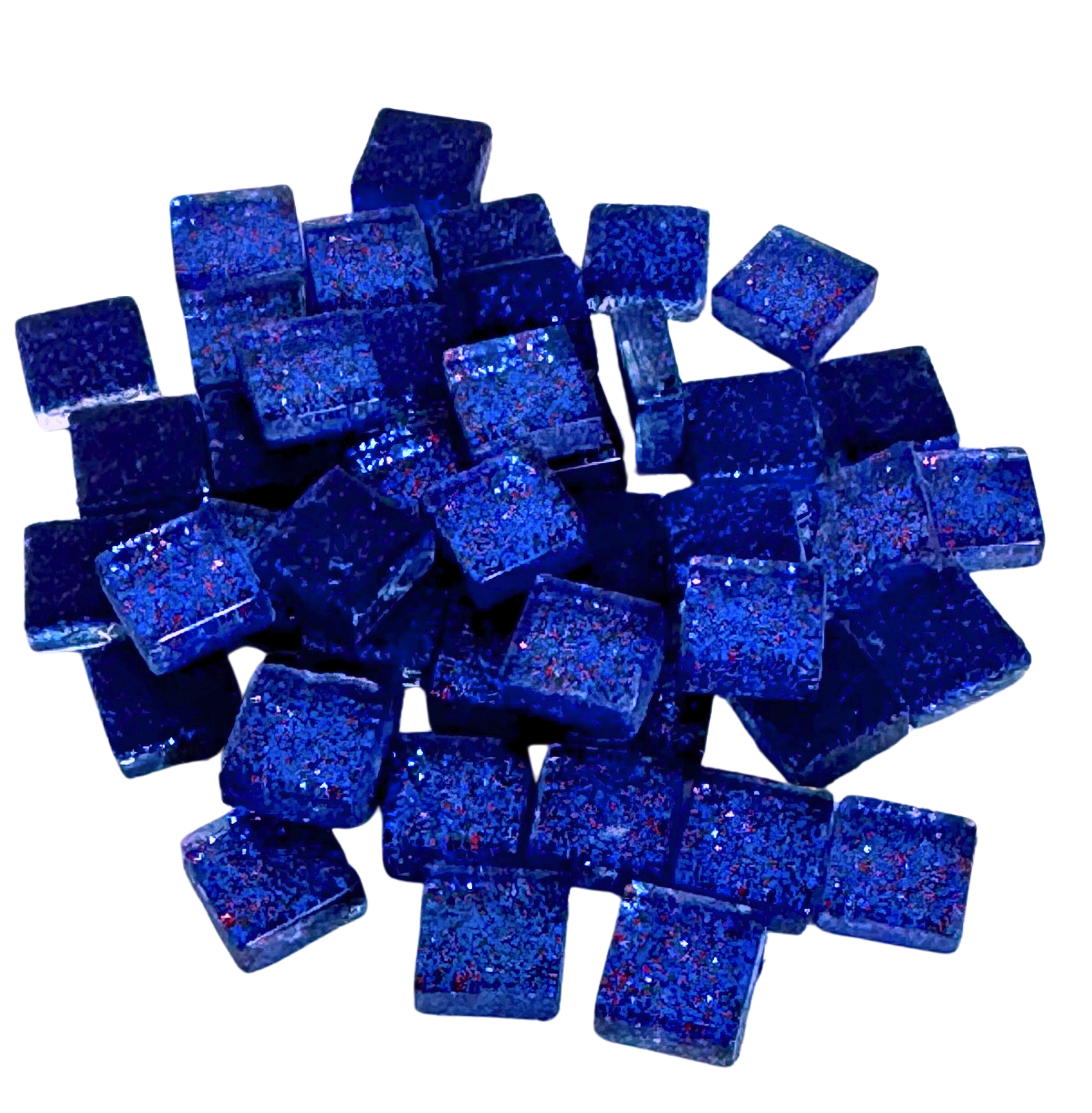 Glass Glitter Tiles - Blue Violet