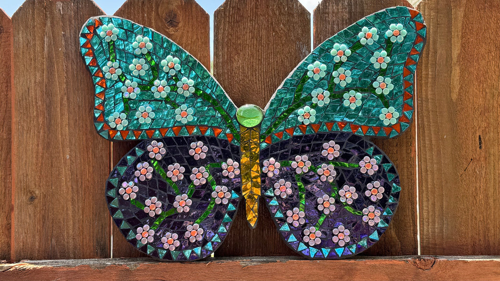 Fancy Fence Butterfly - Mirrored Monarch