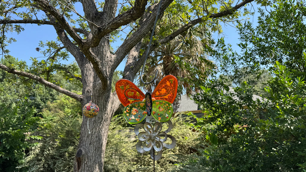 Glass Butterfly - Sunset Meadow