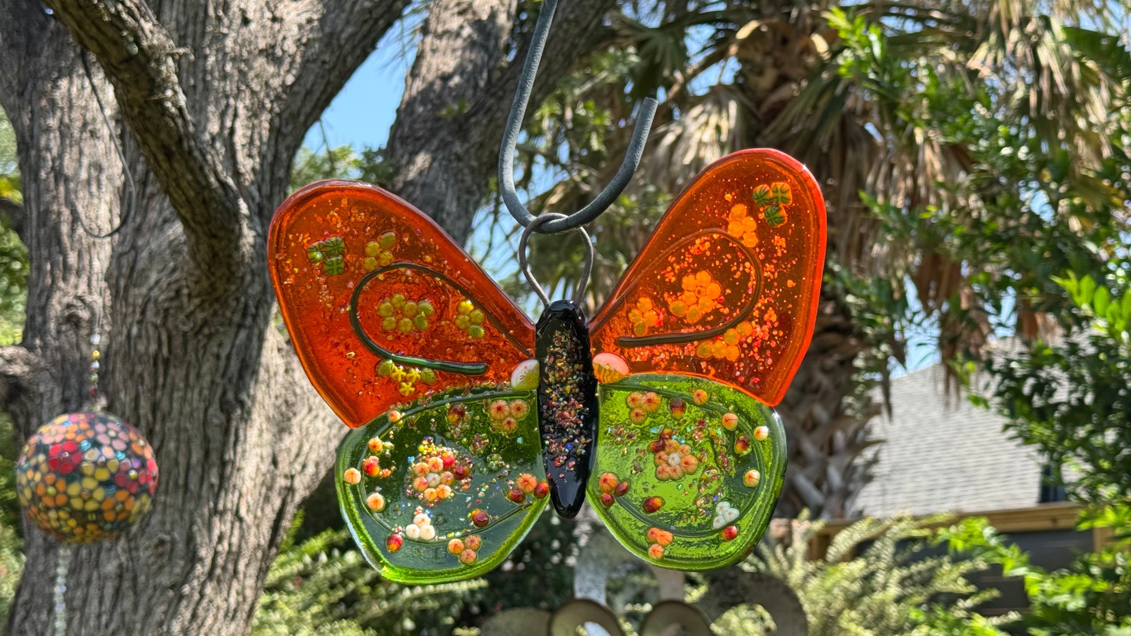 Glass Butterfly - Sunset Meadow
