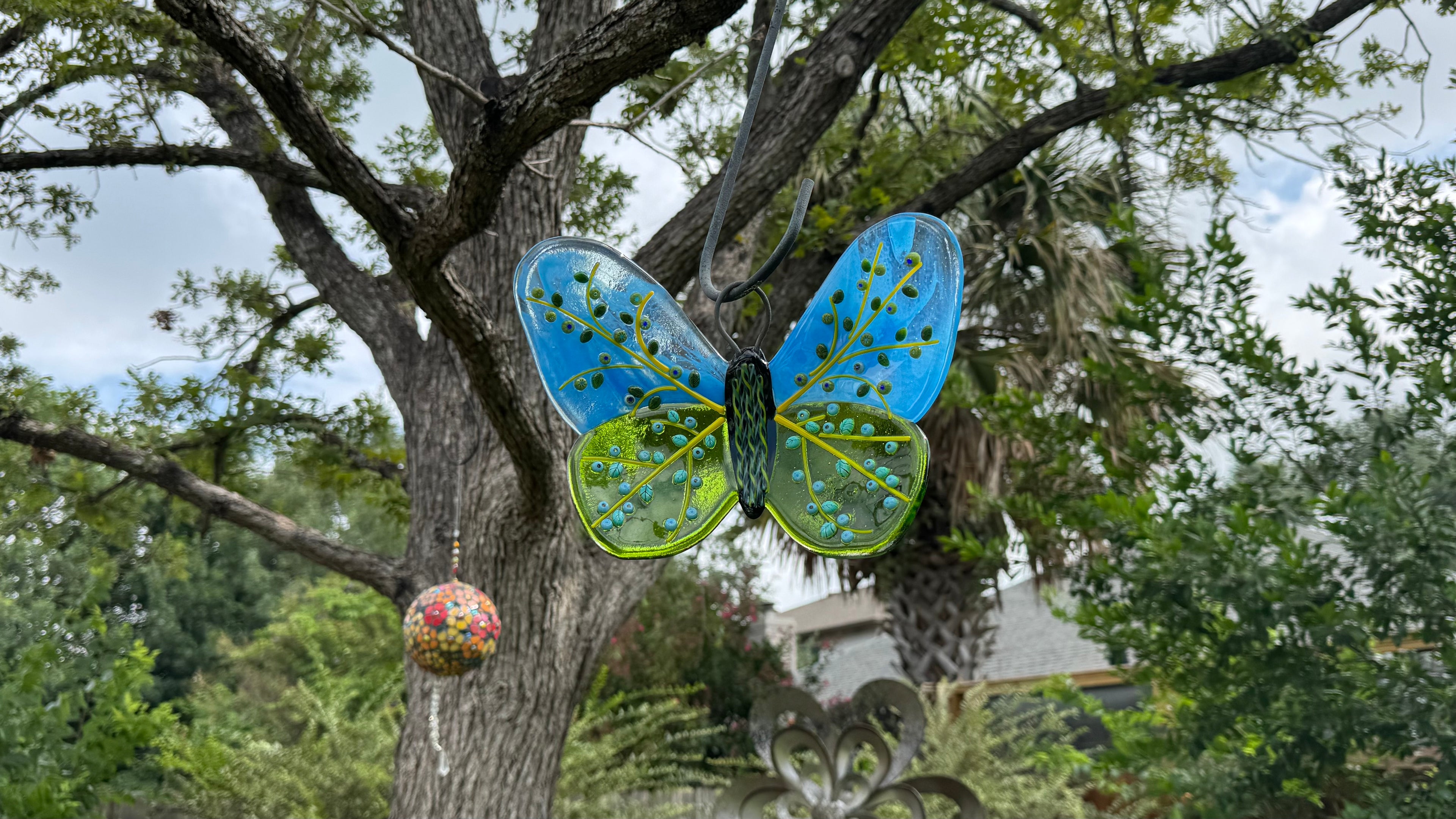 Glass Butterfly - Periwinkle Bloom