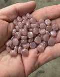 Iridescent Rose Round Mini Glass Tiles