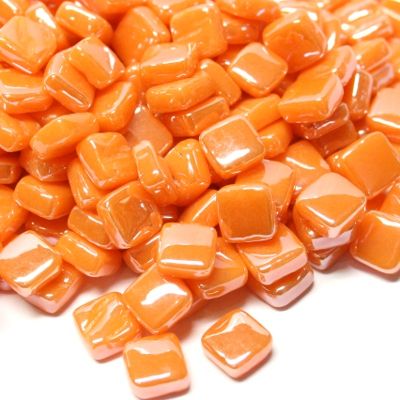Iridized Opal Orange Mini Tiles