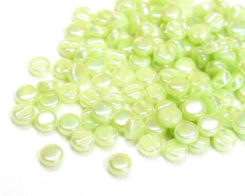 8mm Mini Round Glass Tiles - Pearlised Finish