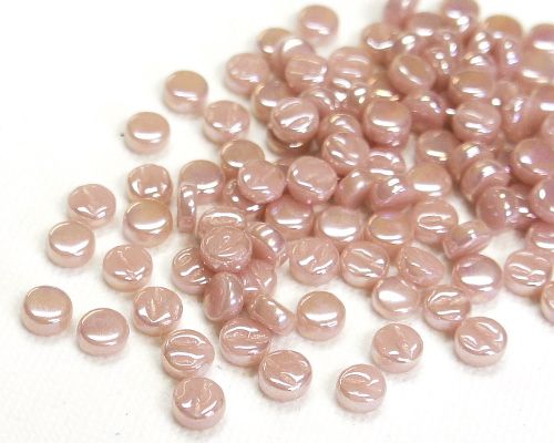 8mm Mini Round Glass Tiles - Pearlised Finish