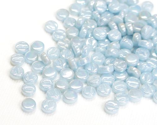 8mm Mini Round Glass Tiles - Pearlised Finish