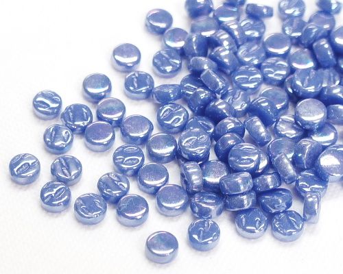 8mm Mini Round Glass Tiles - Pearlised Finish