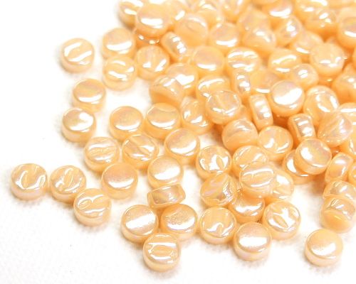 8mm Mini Round Glass Tiles - Pearlised Finish