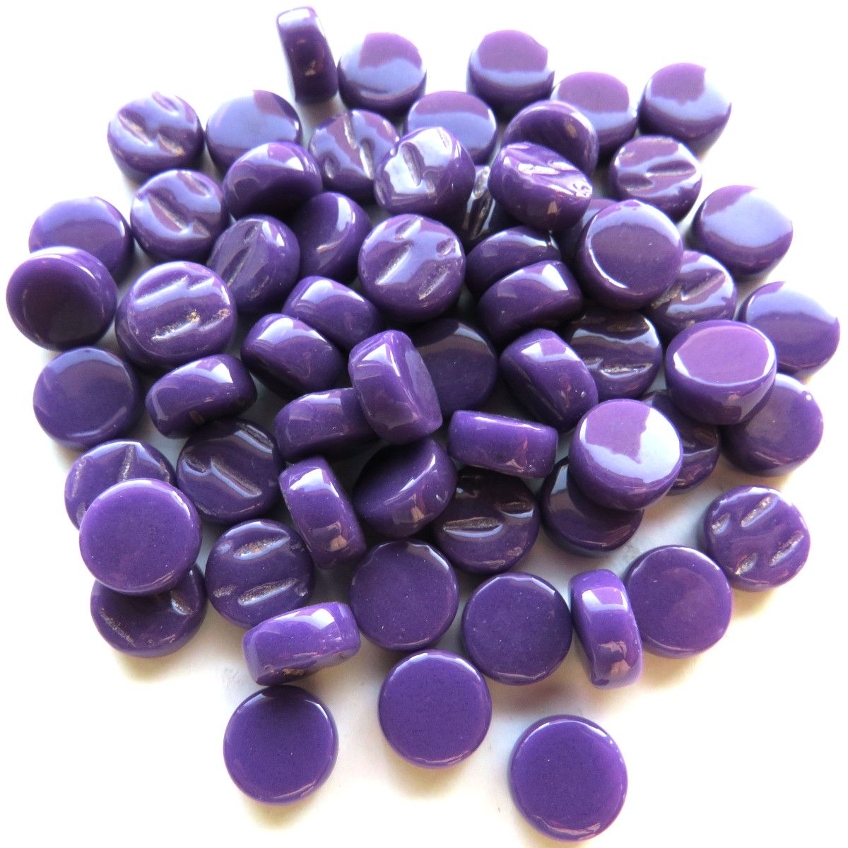 8mm Mini Round Glass Tiles - Standard Finish (Glossy)