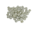 Iridescent White Round Mini Glass Tiles