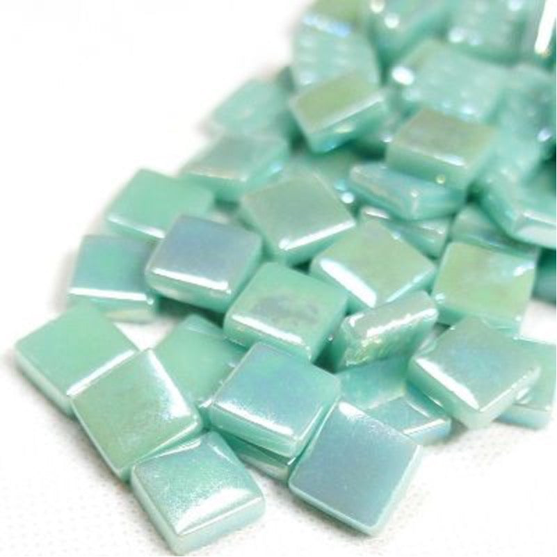 12mm Square Glass Tiles - Iridised Finish
