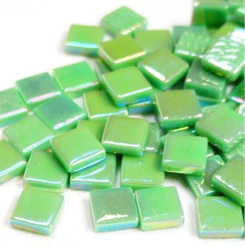 12mm Square Glass Tiles - Iridised Finish