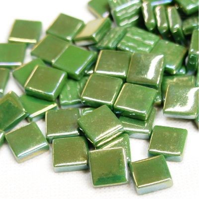 12mm Square Glass Tiles - Iridised Finish