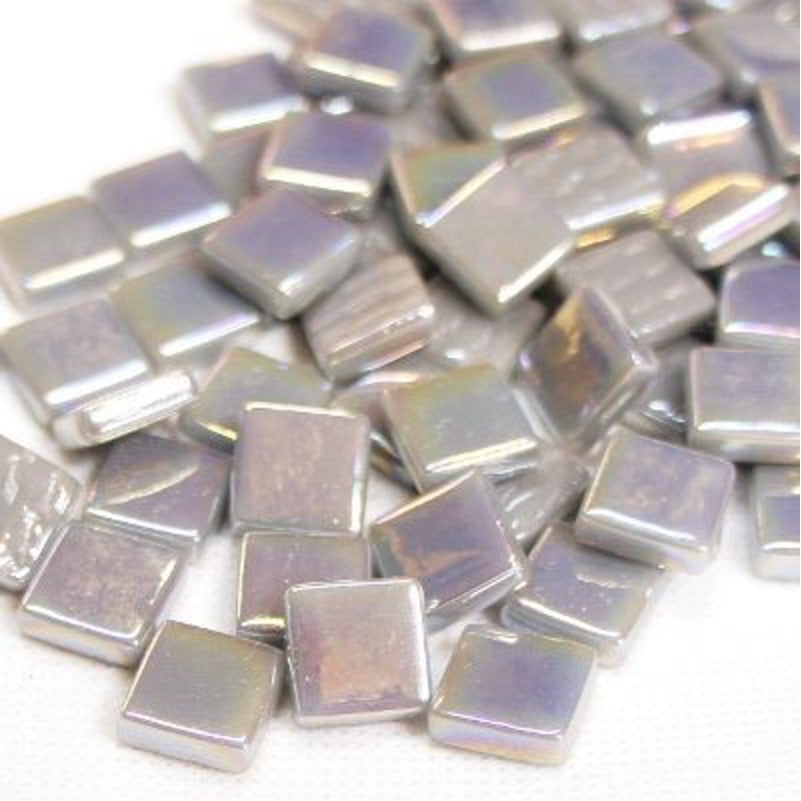 12mm Square Glass Tiles - Iridised Finish
