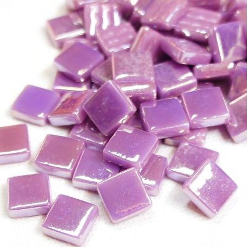 12mm Square Glass Tiles - Iridised Finish
